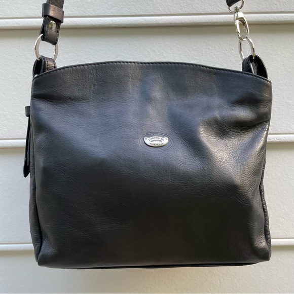 L'Artigiano Sorrentino black leather purse bag made in Italy - Picture 2 of 14